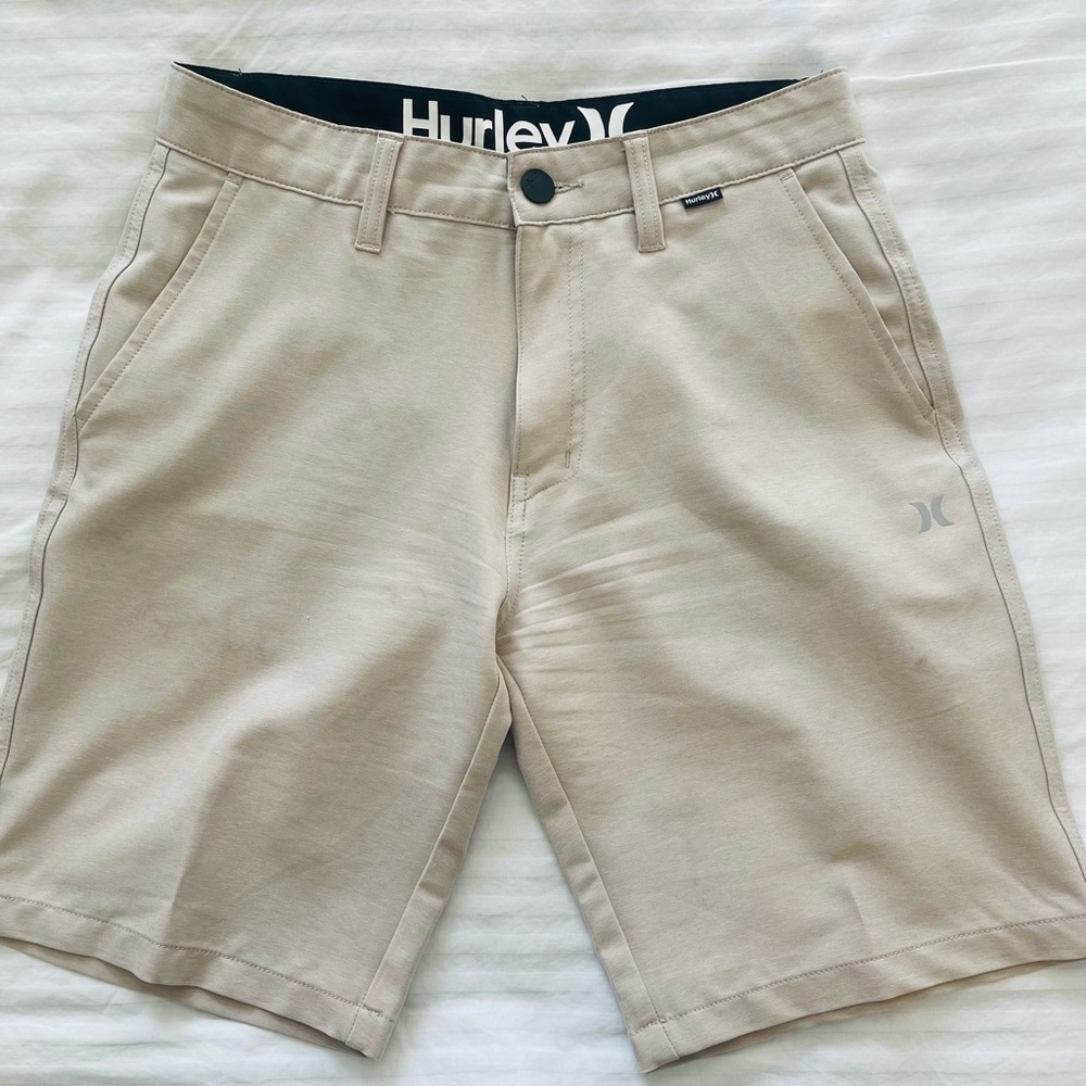 Hurley Tan Colored Athletic Shorts